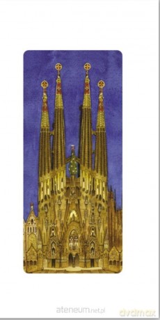 Karnet 12x23 cm + koperta Gaudi Sagrada Familia
