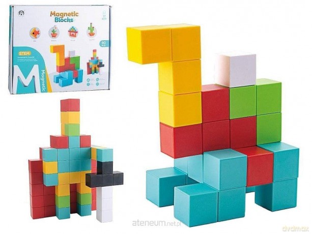 Klocki magnetyczne 80el [KLOCKI]