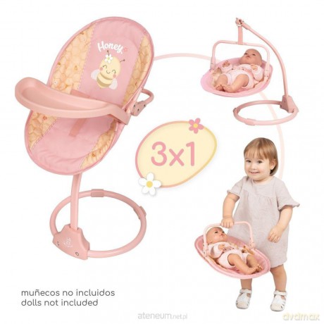 Krzesełko 3w1 Honey dla lalki do 50 cm