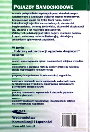 Podstawy rekonstrukcji wypadków drogowych [KSIĄŻKA]