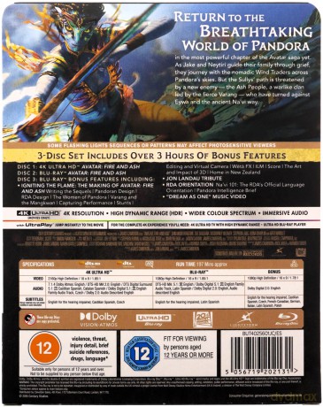 Avatar: Fire and Ash (Avatar: Ogień i popiół) (steelbook) [Blu-Ray 4K]+[Blu-Ray]