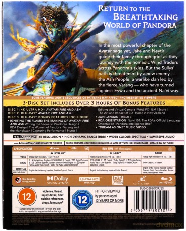 Avatar: Fire and Ash (Avatar: Ogień i popiół) [Blu-Ray 4K]+[Blu-Ray]