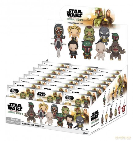 Star Wars: The Book of Boba Fett 3D Foam Bag Clips Series 1