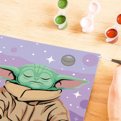 Star Wars: The Mandalorian CreArt Painting by Numbers Meditating Grogu