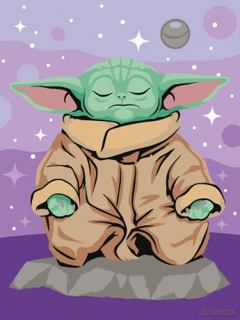 Star Wars: The Mandalorian CreArt Painting by Numbers Meditating Grogu