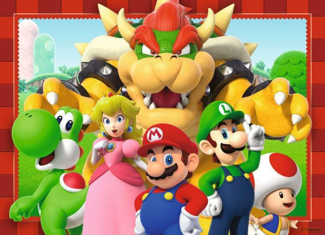 Super Mario Puzzle 4-Pack Time for Mario! (4x100 Pieces) [PUZZLE]