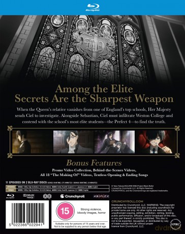 Black Butler - Public School Arc Season 4 [2xBlu-Ray]