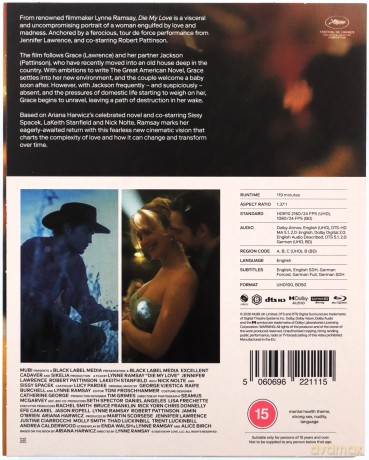 Die My Love (Zgiń, kochanie) [Blu-Ray 4K]+[Blu-Ray]