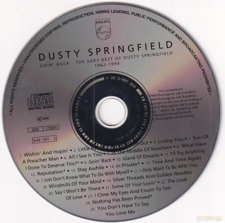 Dusty Springfield - Goin Back - The Very Best Of Dusty Springfield 1962-1994 [CD]