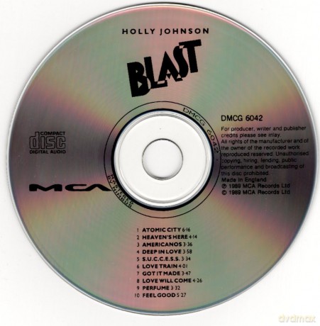 Holly Johnson - Blast [CD]