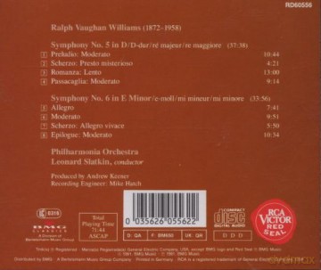 Leonard Slatkin - Vaughan Williams - Symphonies No 5 and 6 [CD]