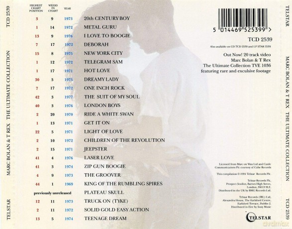 Marc Bolan and T Rex - The Ultimate Collection [CD]