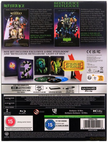 Beetlejuice / Beetlejuice Beetlejuice (steelbook) [2xBlu-Ray 4K]+[2xBlu-Ray]