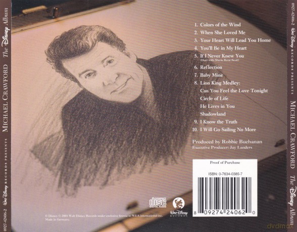 Michael Crawford - The Disney Album [CD]