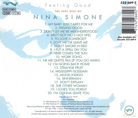 Nina Simone - Feeling Good - The Very Best Of Nina Simone [CD]