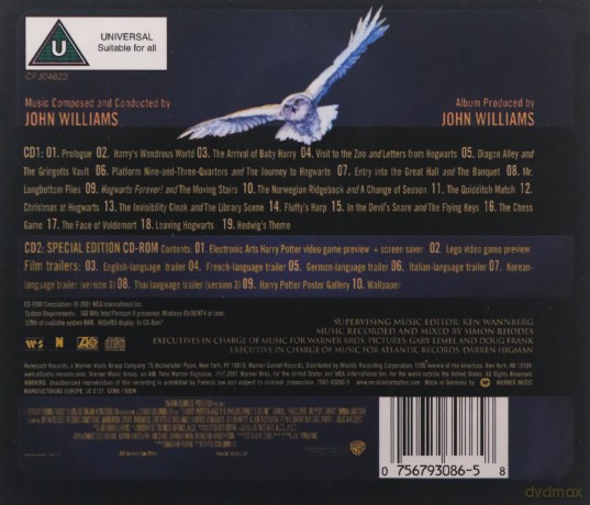 Original Soundtrack - Harry Potter and the Philosophers Stone [CD]