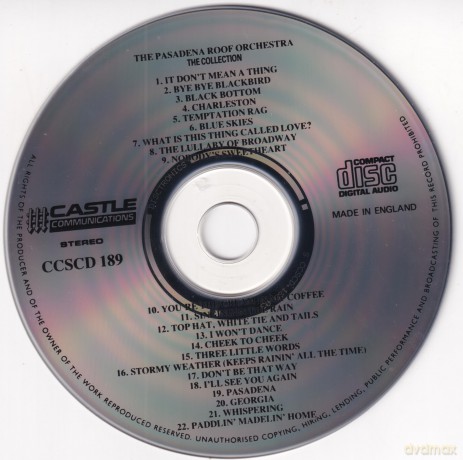 The Pasadena Roof Orchestra - The Collection [CD]