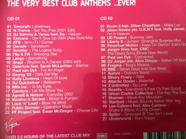 The Very Best Club Anthems Ever [CD]