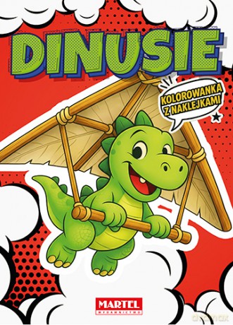 Dinusie. Kolorowanka komiksowa z naklejkami - Maciej Ratajczyk [KSIĄŻKA]