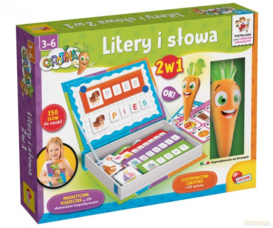Lisciani Carotina Litery i Słowa 2w1 304-PL110032