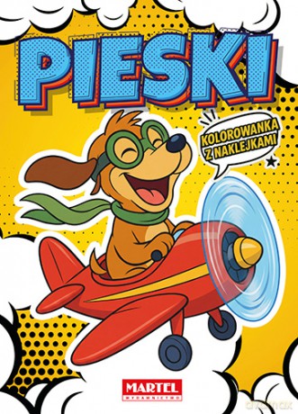 Pieski. Kolorowanka komiksowa z naklejkami - Maciej Ratajczyk [KSIĄŻKA]