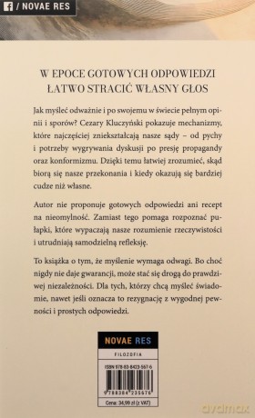 Warunki myślenia - Cezary Kluczyński [KSIĄŻKA]