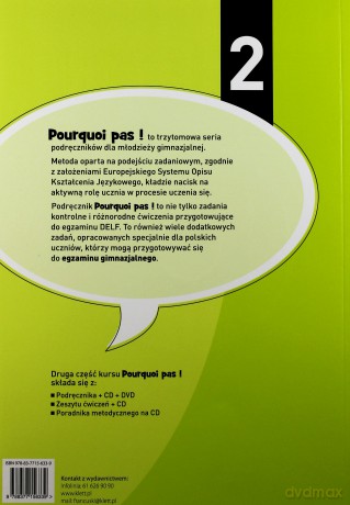 Pourquoi pas! 2 Ćwiczenie. LEKTORKLETT [KSIĄŻKA]+[CD]