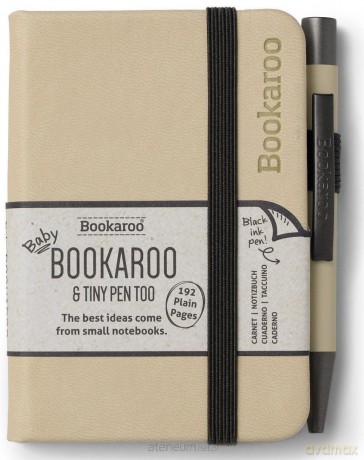 Bookaroo Notatnik A7 z długopisem - kremowy