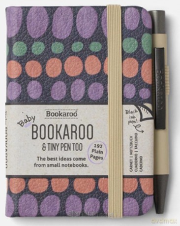 Bookaroo Notatnik A7 z długopisem - kropki