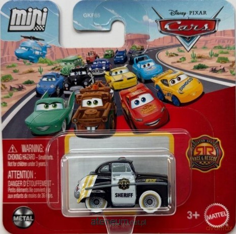 Cars Auta Mikroauto filmowych metalowych