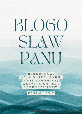 Karnet - Błogosław Panu