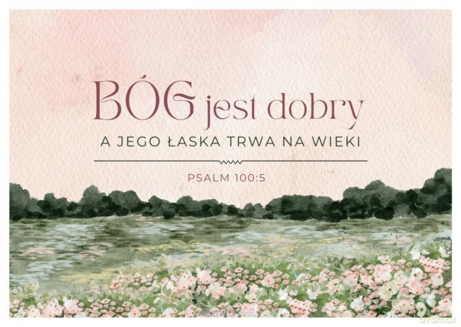 Karnet - Bóg jest dobry - łąka