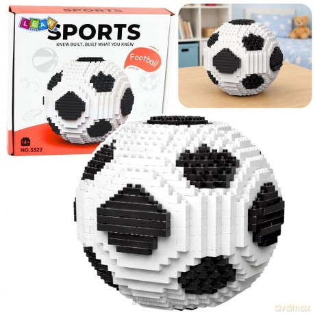 Klocki konstrukcyjne 3D piłka nożna 3D 864 el. [KLOCKI]