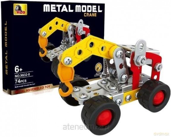 Klocki konstruktor metalowe 74 el. [KLOCKI]