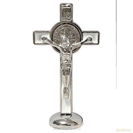 Krzyż stojący biały 8cm