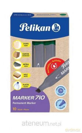 Marker 710 permanentny zielony (10szt)