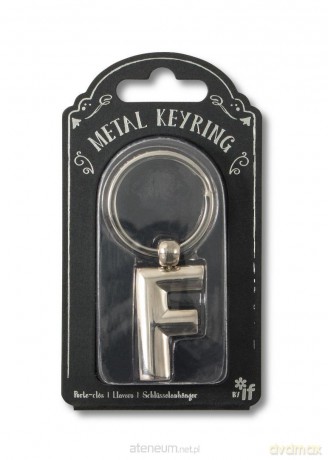 Silver Letter Keyring - brelok do kluczy litera F