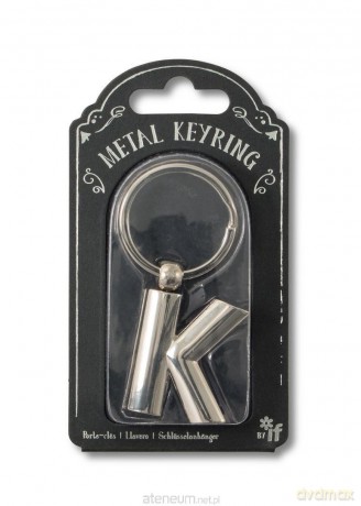 Silver Letter Keyring - brelok do kluczy litera K
