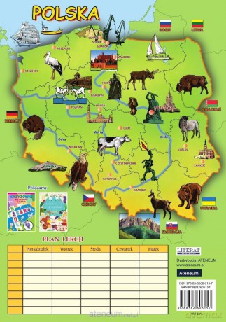 Tabliczka mnożenia + mapa Polski + plan lekcji
