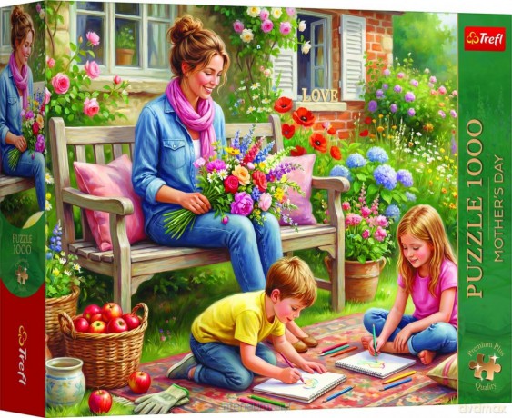 TREFL 1000 el. Mother's Day: Rodzina w ogrodzie [PUZZLE]