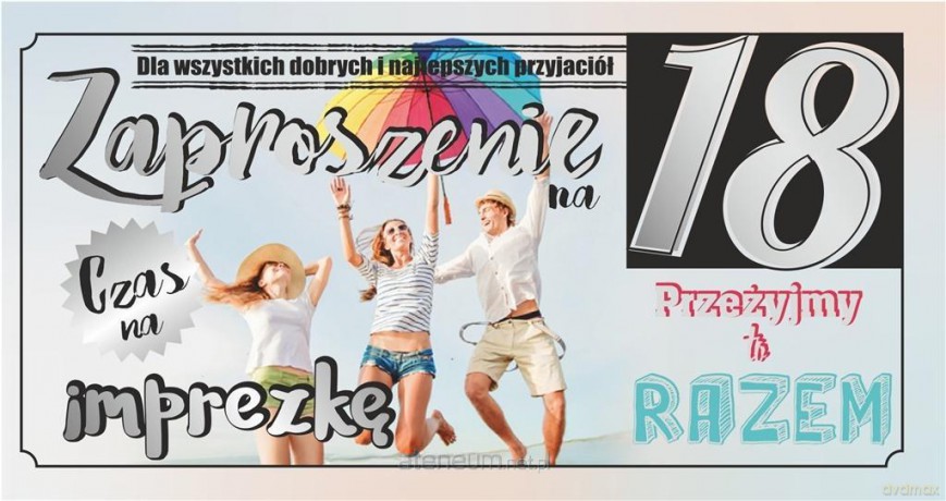 Zaproszenie Urodziny Z97 (10szt.)