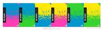 Zeszyt A4/96k kratka Be More Fluo (10szt)