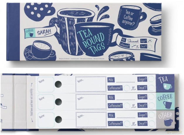 Znaczniki do kawy/herbaty - Tea round tags