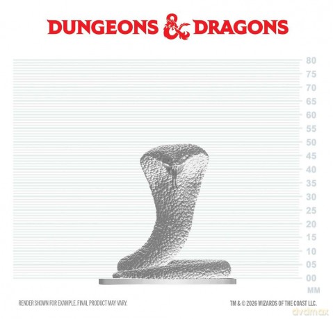 D&D Nolzur's Marvelous Miniatures Mini Figure Polar Serpent 4 cm [FIGURKA]