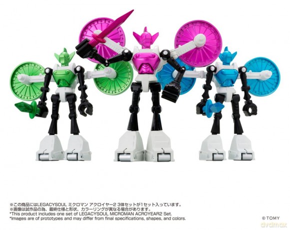 Microman Legacysoul Action Figure 3-Pack Acroyear 2 [FIGURKA]