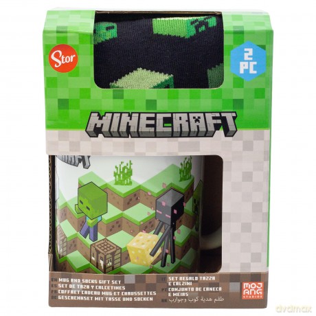 Minecraft Kubek i Skarpety Zestaw