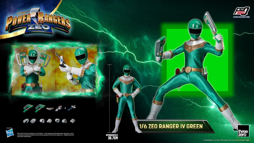 Power Rangers Zeo FigZero Action Figure 1/6 Ranger IV Green 30 cm [FIGURKA]