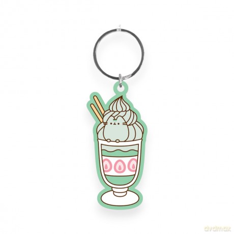 Pusheen PVC Keychain Matcha
