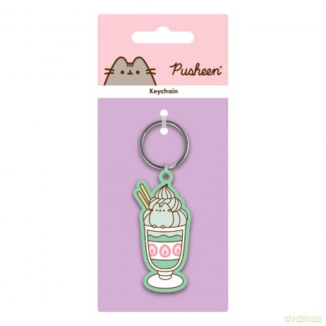 Pusheen PVC Keychain Matcha