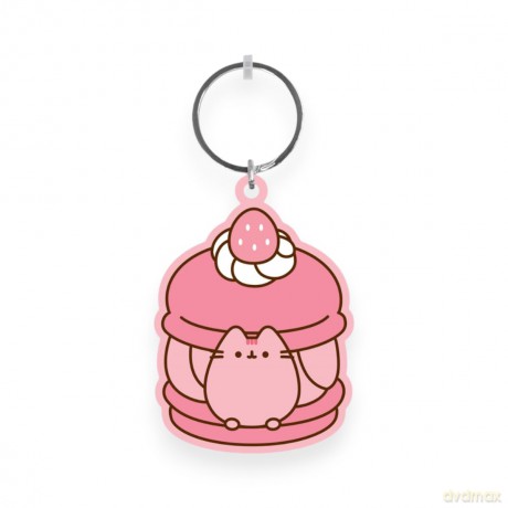 Pusheen PVC Keychain Strawberry